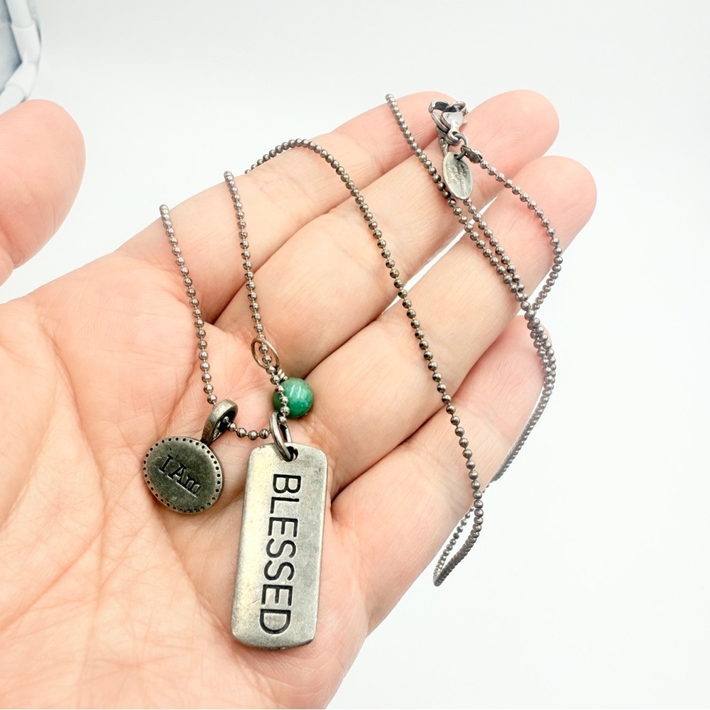 Origami Owl " I Am" " Blessed" and a Charm Necklace